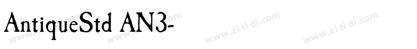 AntiqueStd AN3字体转换